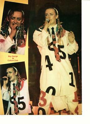 Boy George Culture Club teen magazine pinup clipping Rock Line 80's multi pics