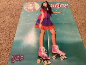 Miley Cyrus Kirsten Stewart teen magazine poster clipping teen idol skating Bop