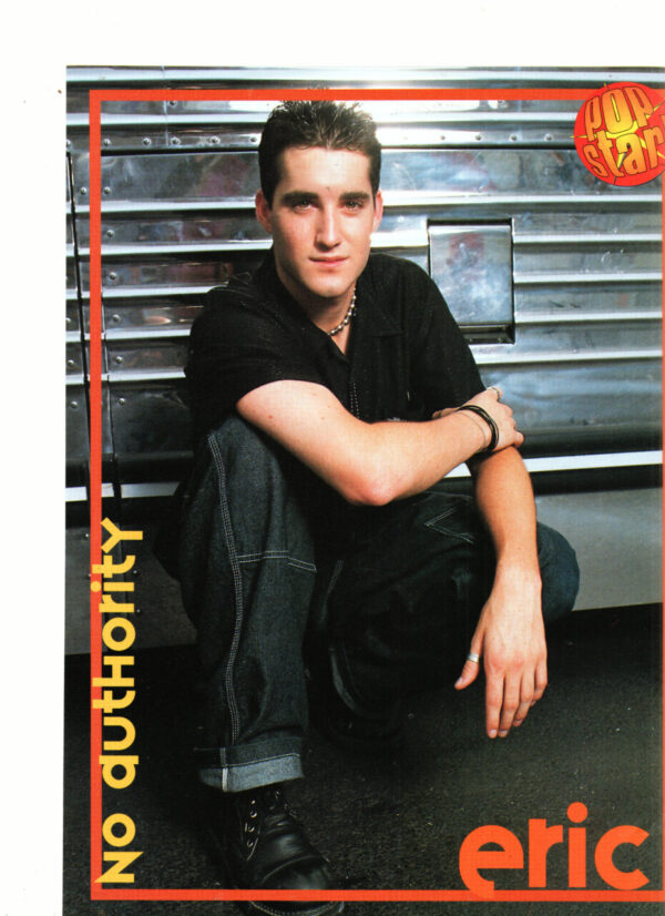 No Authority teen magazine pinup tour bus Danny Eric Pop Star