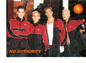 No Authority teen magazine pinup Nike jackets Pop Star