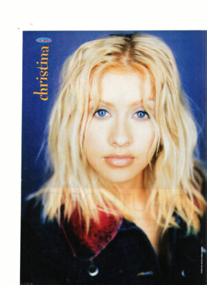 Christina Aguilera teen magazine pinup blue eyes J-14