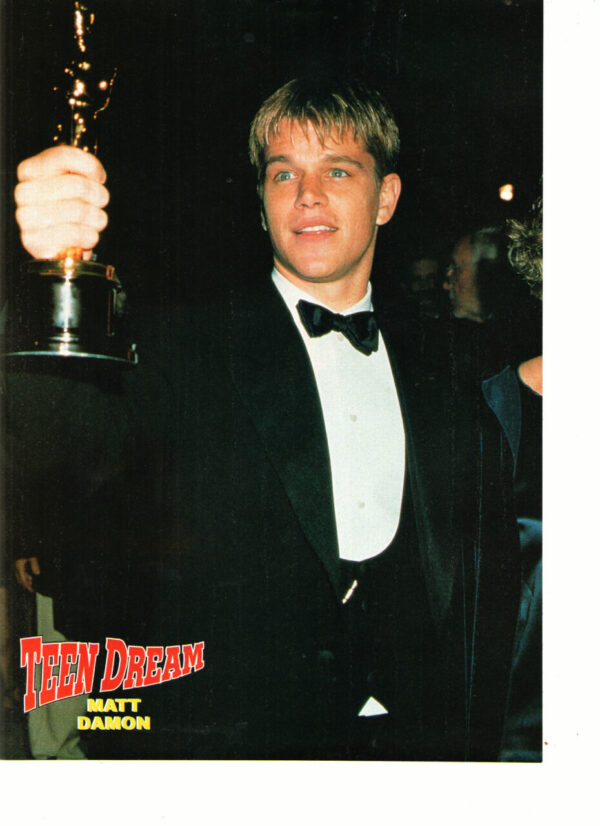 Matt Damon 90's hunk teen idols
