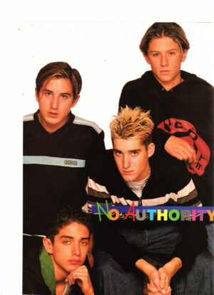 No Authority teen magzine pinup Teen Dream serious faces