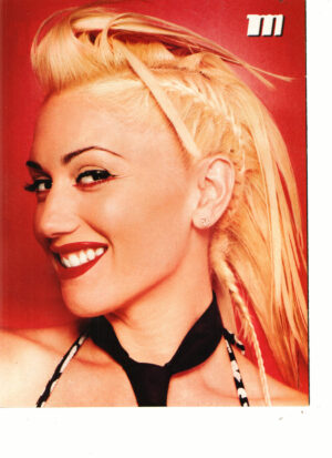 Gwen Stefani No Doubt teen magazine pinup side profile M