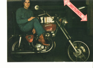 John Travolta Linda Ronstadt teen magazine pinup motorcycle Superteen