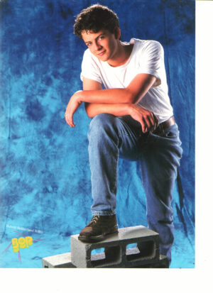 Robert Telfer Saved by the Bell New Class Jeremy Jordan teen magazine pinup jeans Bop