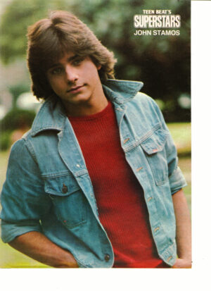 John Stamos teen magazine pinup jean shirt Superstars rare