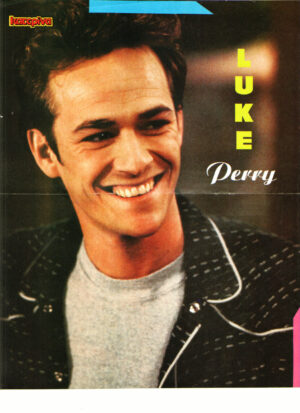 Luke Perry teen magazine pinup beautiful smile