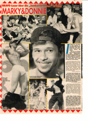 Marky Mark Wahlberg teen magazine clipping underwear shirtless on stage