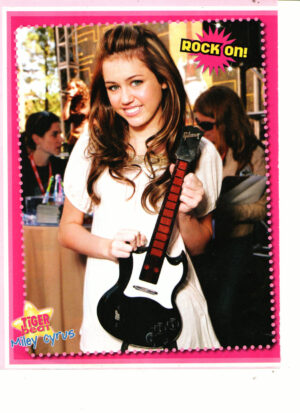 Miley Cyrus teen magazine pinup rock on Tiger Beat