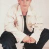 Rider Strong Backstreet Boys teen magazine pinup squatting white jacket Bop
