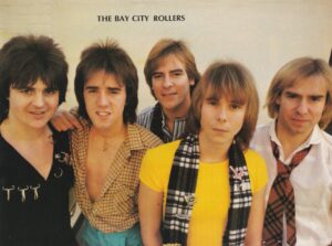 Bay City Rollers teen magazine pinup weird stares