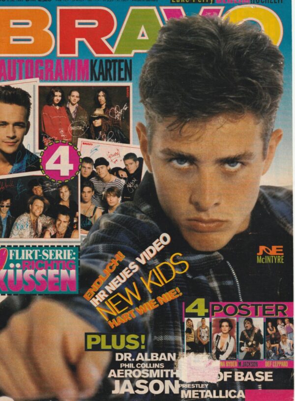 Joey Mcintyre teen magazine Bravo magazine cover only New Kids on the block