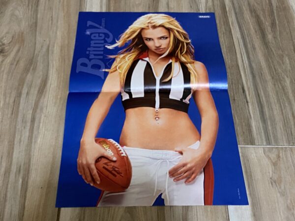 Britney Spears teen magazine poster clipping 90's NFL Football Bravo Popstar Bop