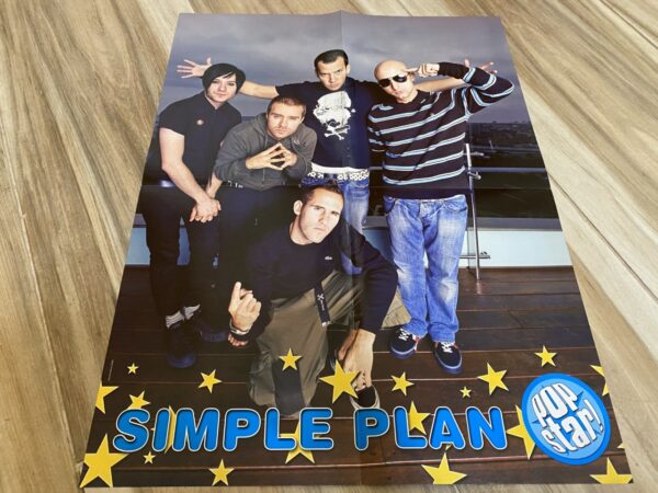 Simple Plan Jesse Mccartney teen magazine poster rooftop Pop Star