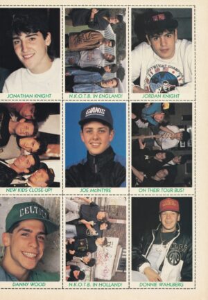 Jonathan Knight New Kids on the block teen magazine collector cards