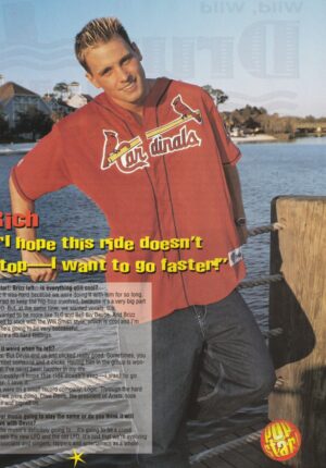 Rich Corin LFO teen magazine pinup lake Pop Star Cardinals shirt