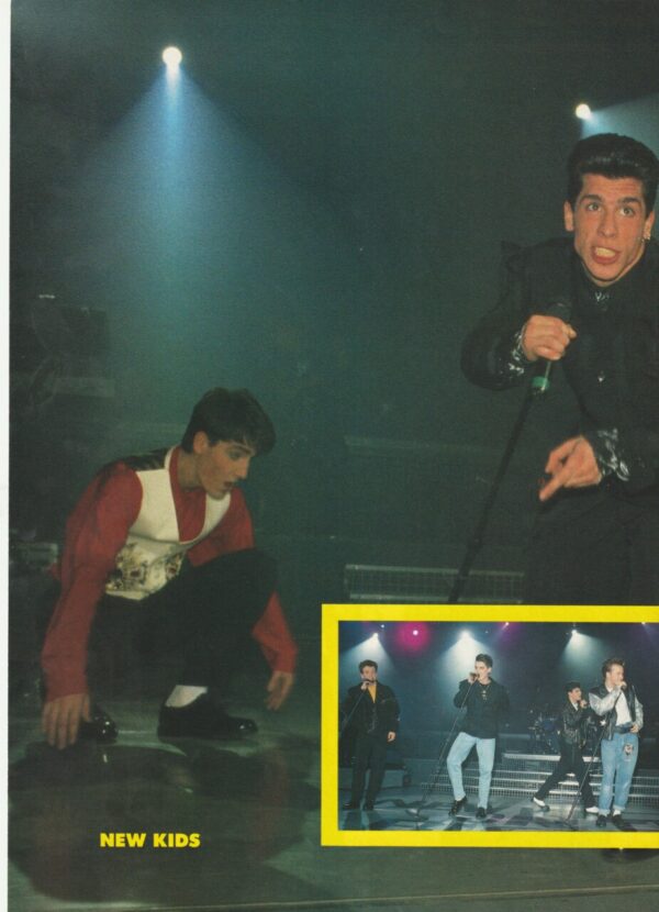 Jonathan Knight teen magazine pinup New Kids on the block bended knees