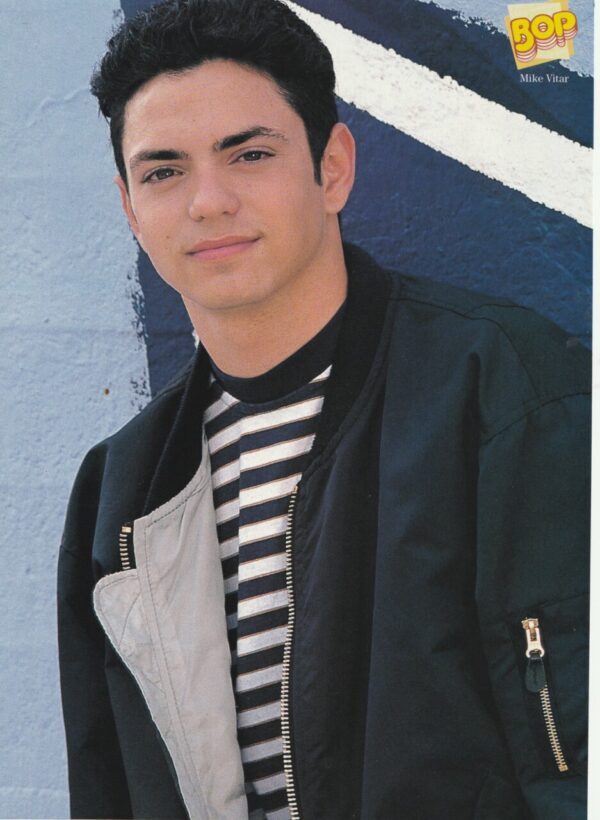 Mike Vitar Brandy teen magazine pinup blue jacket Bop