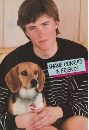 Shane Conrad Wil Wheaton teen magazine pinup puppy dog beagle