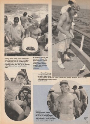 Tommy Puett teen magazine clippping shirtless fishing Teen Machine