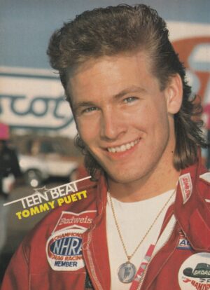 Tommy Puett Jordan Knight Donnie Wahlberg teen magazine pinup drag racing