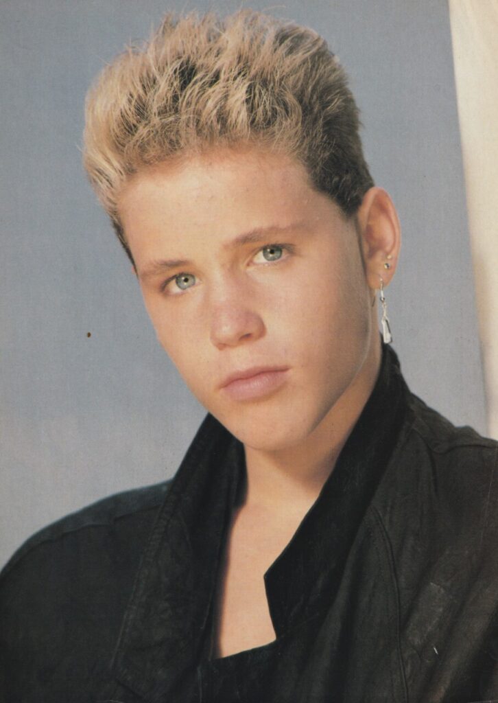 Brad Pitt Corey Haim teen magazine pinup diving board Teen Beat Teen