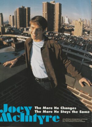 Joey Mcintyre teen magazine pinup rooftop older Pop Star New Kids on the block