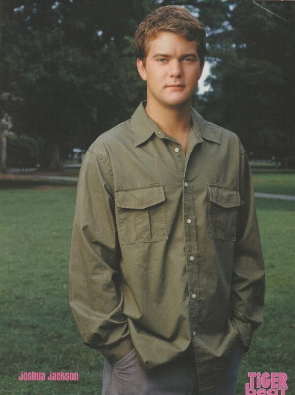 Joshua Jackson teen magazine pinup green botton down shirt Tiger Beat