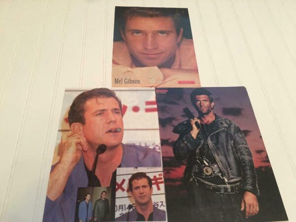 Mel Gibson teen magazine pinup poster clippings Forever Young 90's