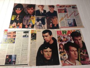 Pet Shop Boys teen magazine pinup poster clippings 980's Bop