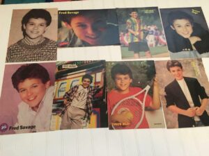 Fred Savage teen magazine pinup poster clippings Wonder Years 1980's