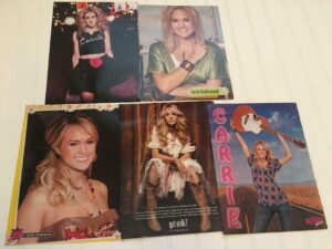 Carrie Underwood teen magazine pinup poster clippings Popstar J-14