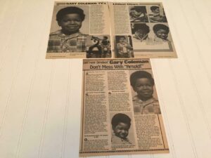 Gary Coleman teen magazine pinup clippings Different Strokes