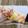 Christina Aguilera Eminem teen magazine poster laying down yellow shirt teen idols