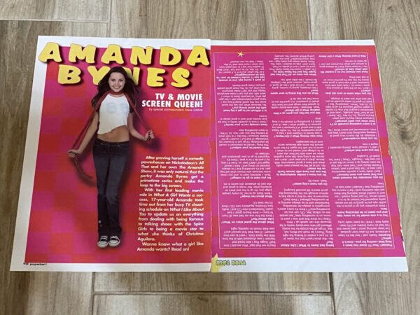 Amanda Bynes teen magazine clipping tv movie screen queen Pop Star