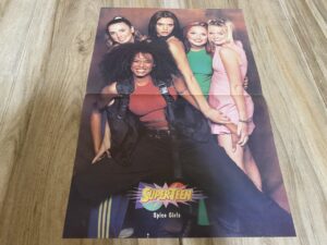 Spice Girls Hanson teen magazine poster Superteen icons 90's pop group