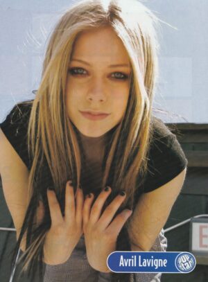 Avril Lavigne teen magazine pinup hands in her hair Pop Star