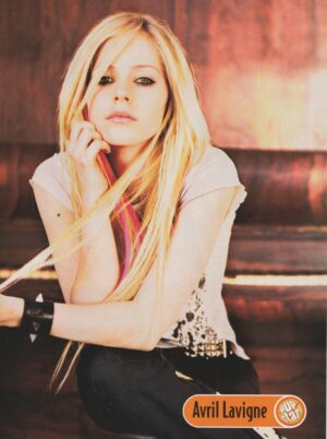 Avril Lavigne teen magazine pinup pink hair Pop Star