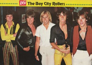 Bay City Rollers teen magazine pinup leather pants great smiles 16 magazine