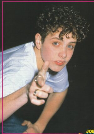 Joey Mcintyre teen magazine pinup pointing at you Japan