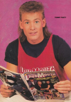 Tommy Puett Corin Nemec teen magazine pinup reading Loud Mouth magazine