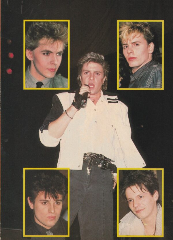 Duran Duran teen magazine pinup rocking out teen idols