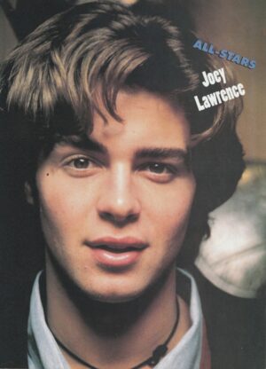 Joey Lawrence teen magazine pinup close up All-Stars actor podcast