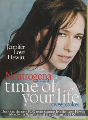 Jennifer Love Hewitt teen magazine pinup Neutrogena add Time of your life double sided Fox