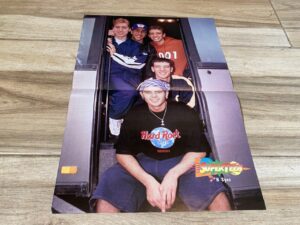 Nsync Backstreet Boys teen magazine poster tour bus Superteen rare