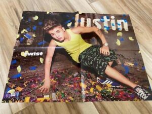 Justin Bieber One Direction teen magazine poster clippings muscles Twist