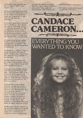 Candace Cameron teen magazine pinup clippings Teen Machine Full House Hallmark