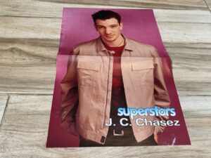 JC Chasez Lance Bass Nsync teen magazine poster boy band hottie Superstars rare