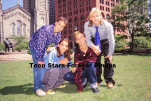 Moffatts 4x6 or 8x10 photo outside in grass teen idols young boyband pose 1